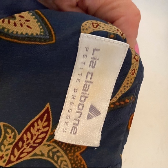 LIZ CLAIBORNE l Silk PAISLEY PRINT SHEATH DRESS (0866) - Picture 4 of 4